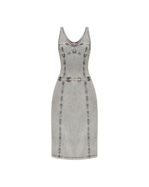 DIESEL Gray Midi Dresses