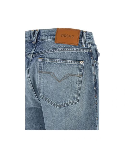 Versace Rechte Jeans in het Blue voor heren