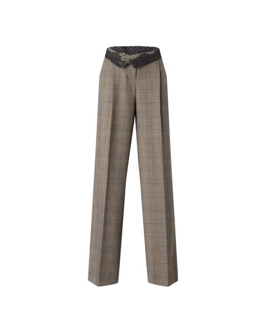 Pinko Brown Wide Trousers