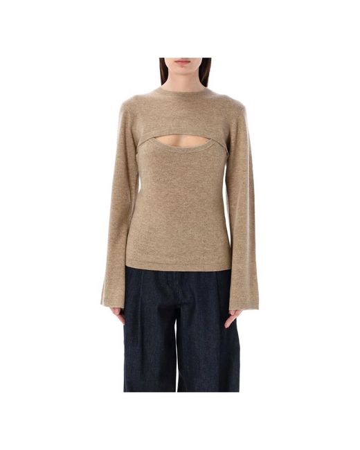 THE GARMENT Natural Round-Neck Knitwear