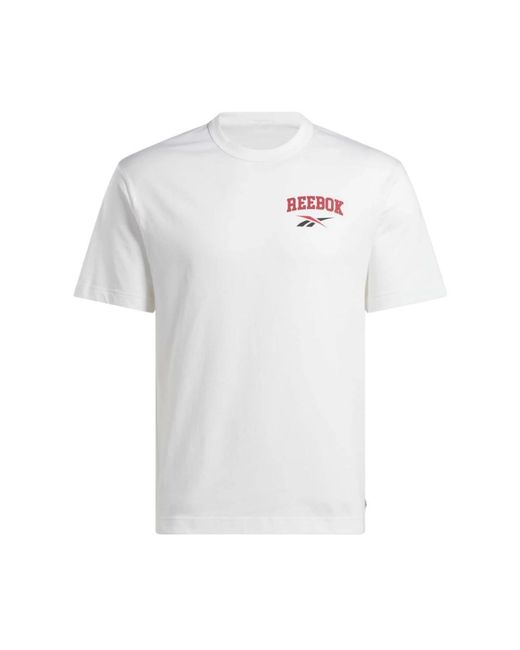 Reebok Fitness ,Wit ,Katoen T-Shirts in het White
