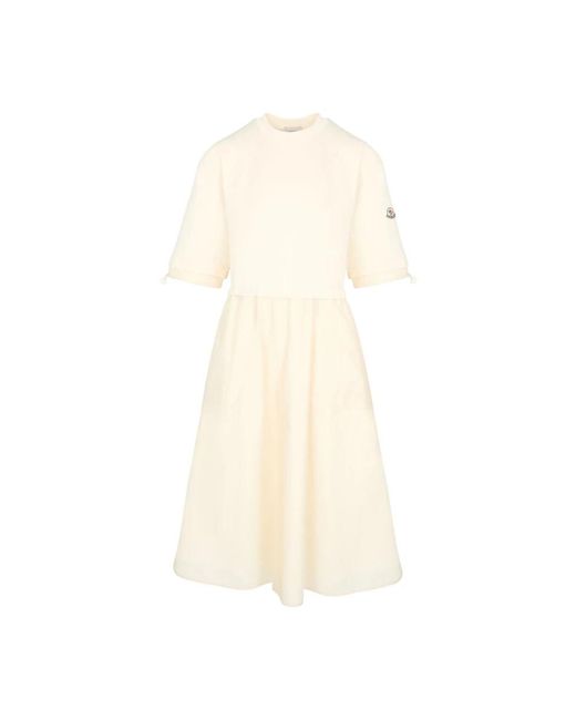 Moncler Midi-Jurk in het Natural