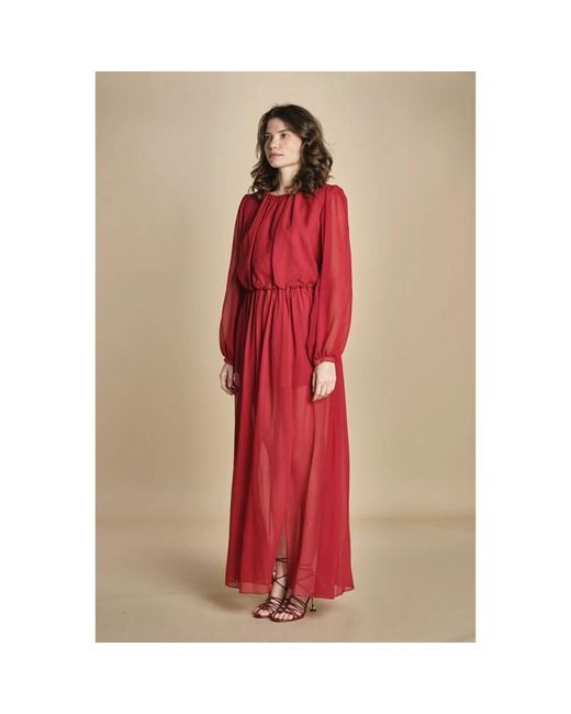 Crida Milano Red Maxi Dresses