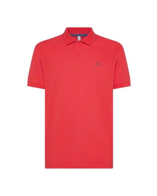 【関税&送料込】Sun 68 T-shirts and Polos Red Sun 68 Polo Shirts in Red for Men | Lyst