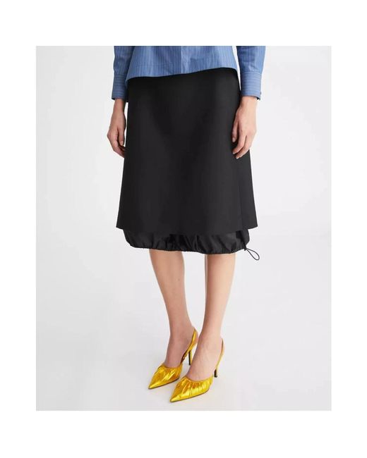 Tory Burch Black Midi Skirts