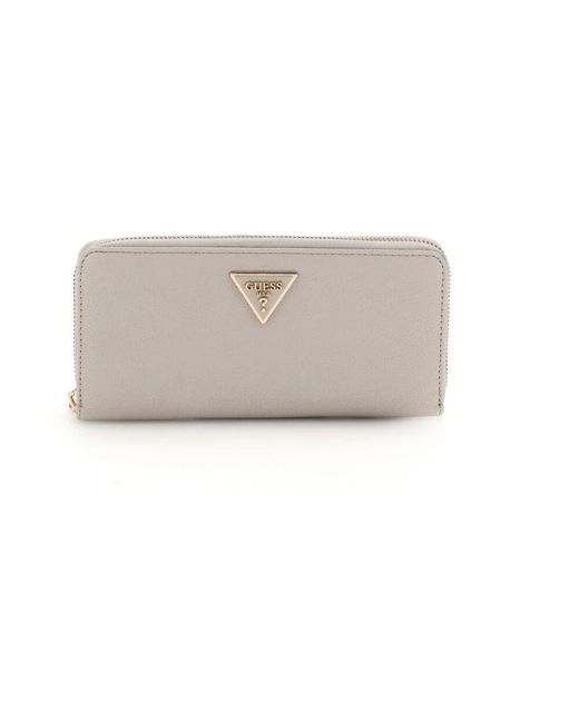 Guess Natural Laurel slg medium zi geldbörse elfenbein