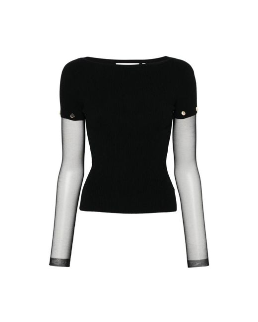 Sportmax Black Round-Neck Knitwear