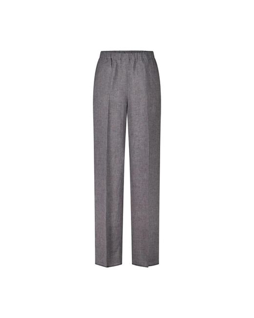 Wide trousers Marina Rinaldi de color Gray