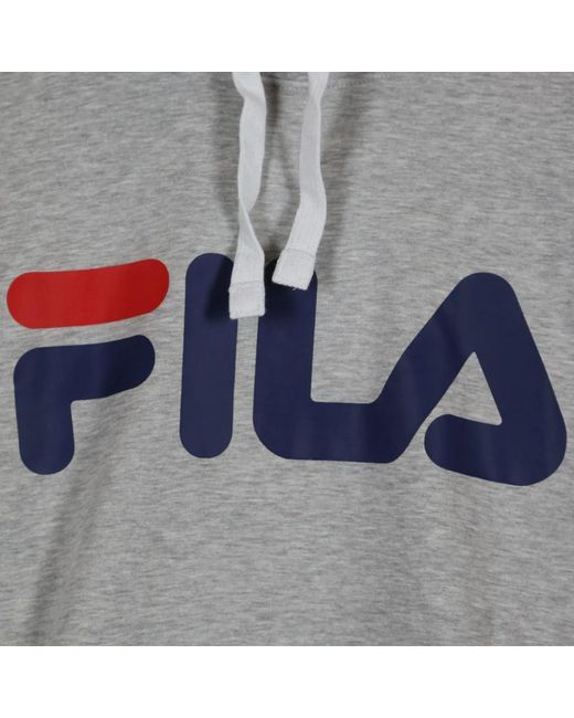Fila Hoodies & Sweatvesten ,Grijs ,Klassieke Logo Hoodie Licht Grijs in het Gray voor heren