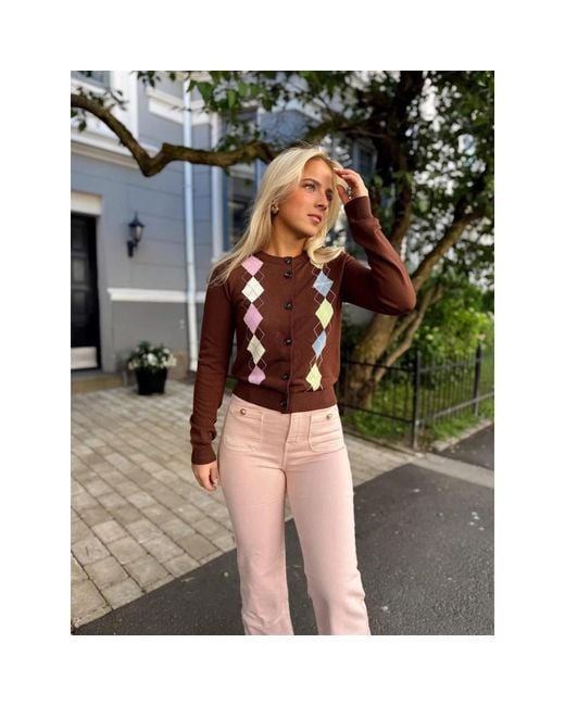Ganni Brown Cardigans