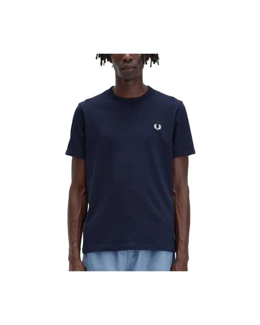 Fred Perry Blue T-Shirts for men