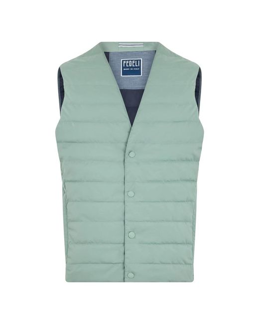 Fedeli Green Waistcoats for men