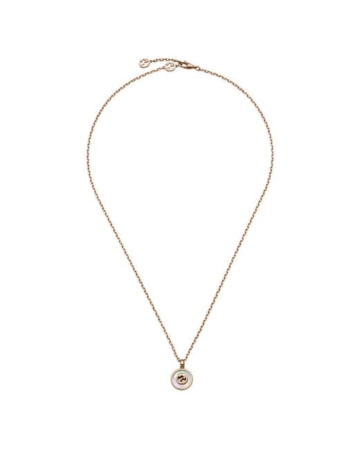 Gucci Interlocking Ketting in het Metallic