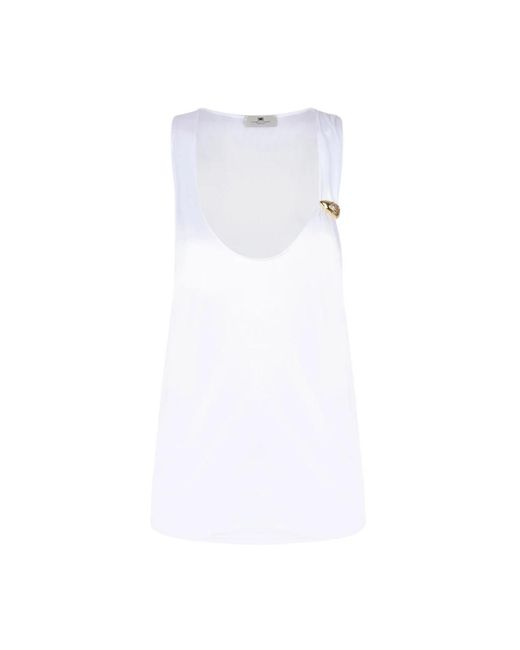Sleeveless Tops di Elisabetta Franchi in White