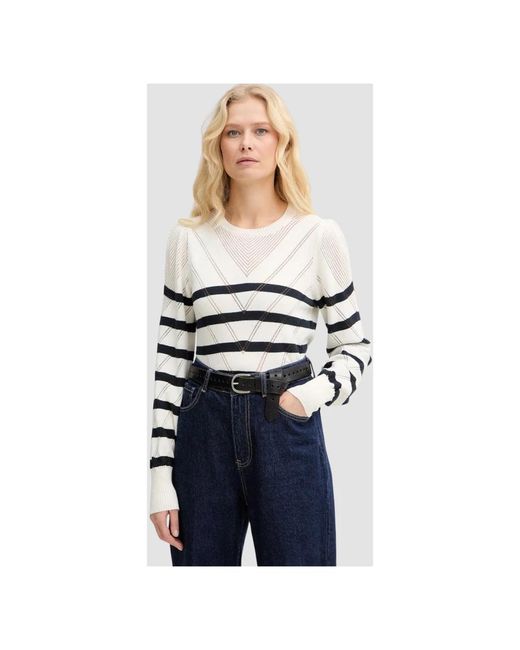 Twinset White Round-Neck Knitwear