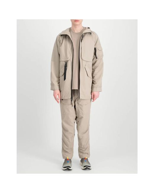Alpha Industries Jassen ,Katoen Utility Uv Fishtail Jacket in het Natural voor heren
