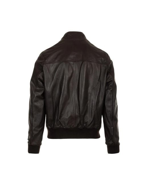 Roy Rogers Black Leather Jackets for men