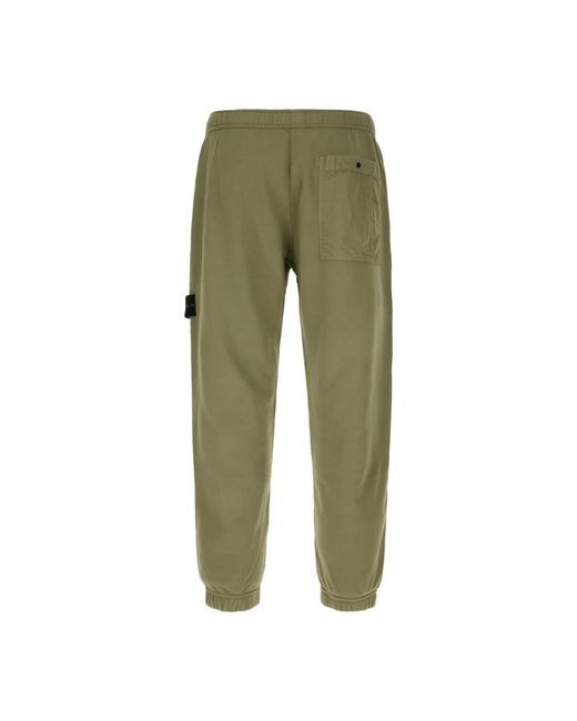 Stone Island Green Sweatpants for men