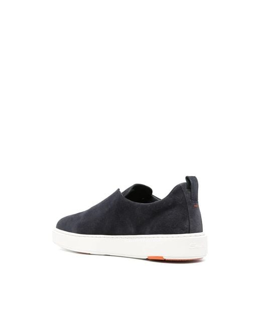 Santoni Blue Sneakers for men