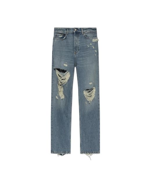 Balenciaga Straight Jeans in het Blue