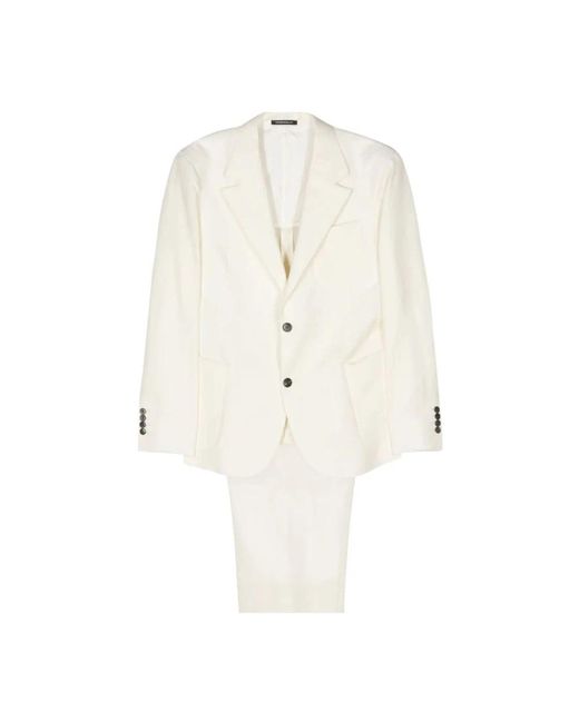 Emporio Armani Ivory anzug für männer in White für Herren
