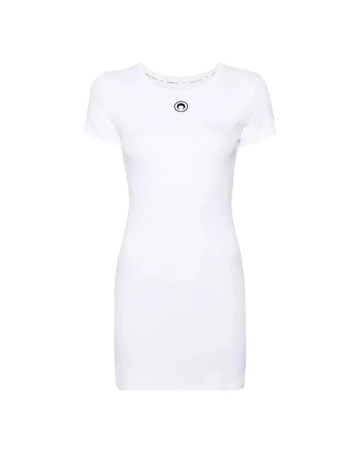 MARINE SERRE White Short Dresses