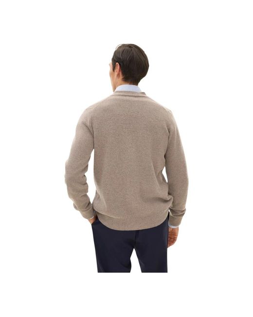 Oscar Jacobson Truien & Vesten ,Wol Eduardo Regular Fit Cardigan in het Natural voor heren
