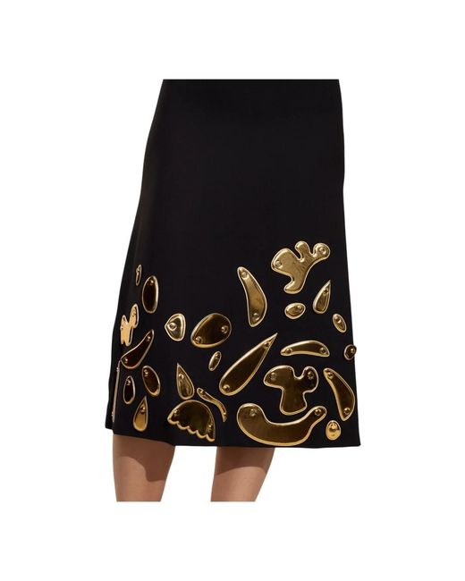 Midi Skirts Cynthia Rowley en coloris Black