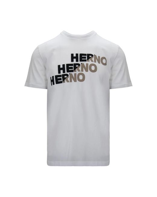 Herno Gray T-Shirts for men