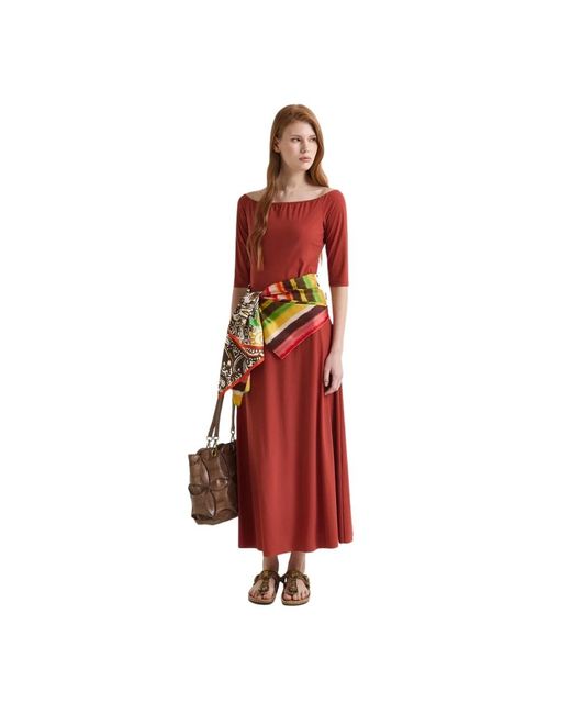 Maliparmi Maxi Dresses in het Red