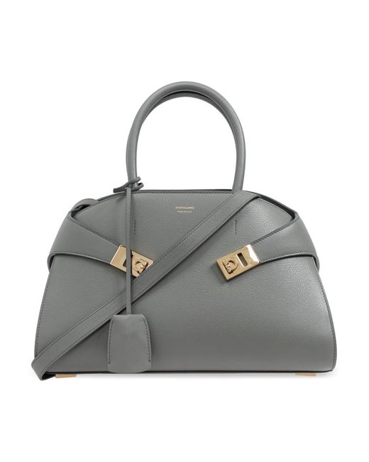 Ferragamo Gray Handbags