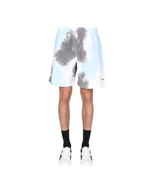 MSGM Gray Casual Shorts for men