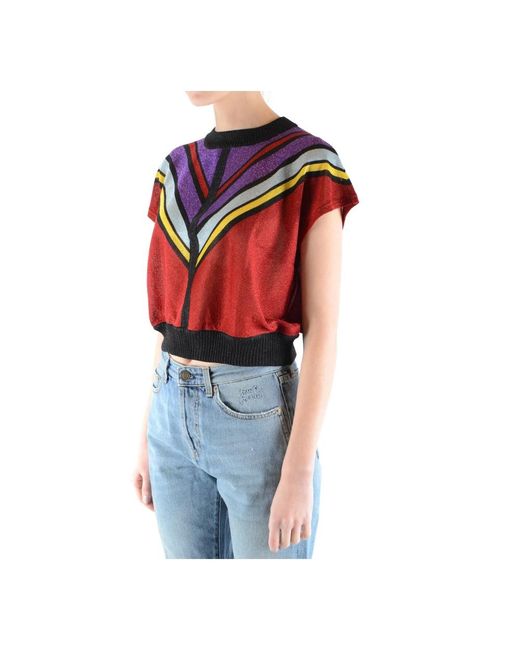 Philosophy Di Lorenzo Serafini Red Round-Neck Knitwear