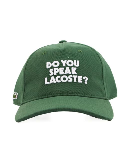 Cappellino sportivo per uomo di Lacoste in Green da Uomo