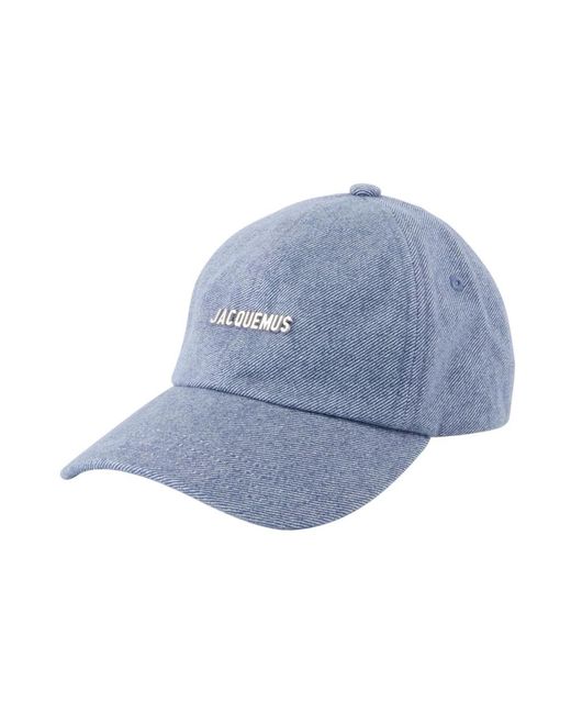 Jacquemus Accessoires ,Blauw ,Katoen Blauwe Katoenen Pet in het Blue