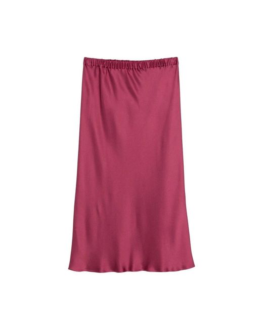 Antonelli Orinoco Elasticated Midi Skirt in het Purple