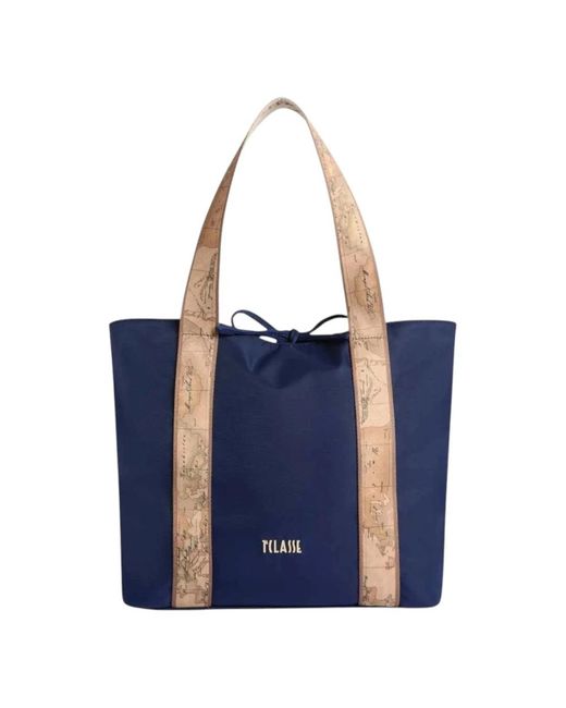 Alviero Martini 1A Classe Blue Shopping Bags