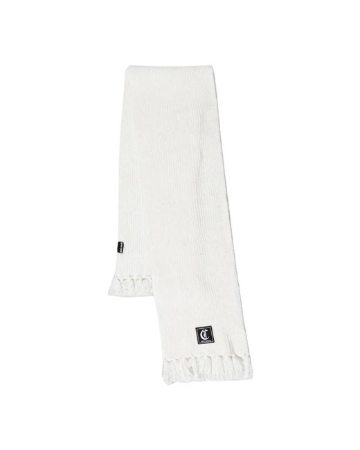 Just Cavalli Logo-Patch Sjaal in het White