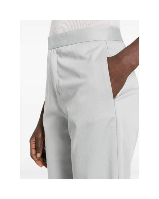 Fabiana Filippi Gray Cropped Trousers