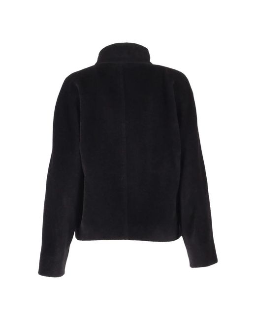 Max Mara Jassen ,Zwart ,Wol Caladio Jacket in het Black