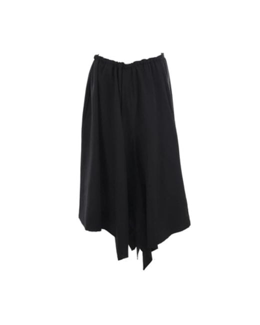 Yohji Yamamoto Black Midi Skirts