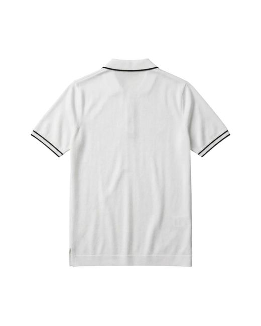 Kiton Tops ,Wit ,Leer Polo in het White voor heren