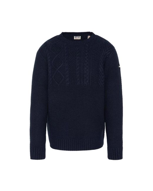 Round-Neck Knitwear di Schott Nyc in Blue da Uomo