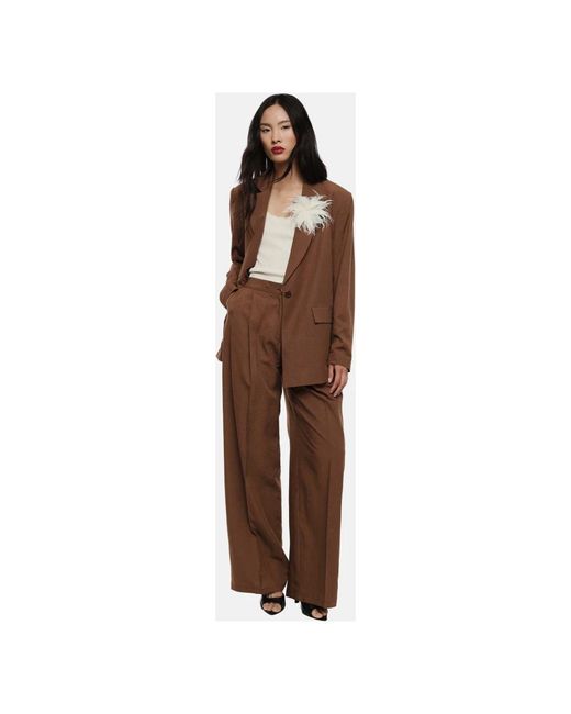 Imperial Brown Wide Trousers