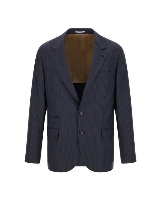 Brunello Cucinelli Blue Blazers for men