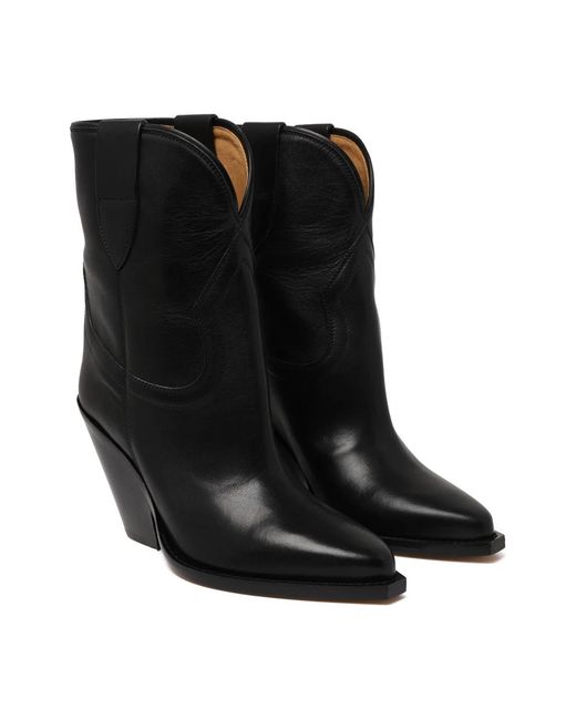 Isabel Marant Black Cowboy & Biker Boots