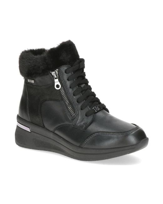 Caprice Black Winter Boots