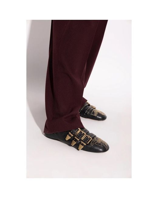 Chloé Black "Susan" Leather Shoes