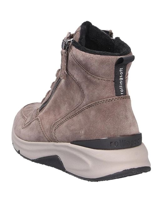 Gabor Brown Schnürstiefel