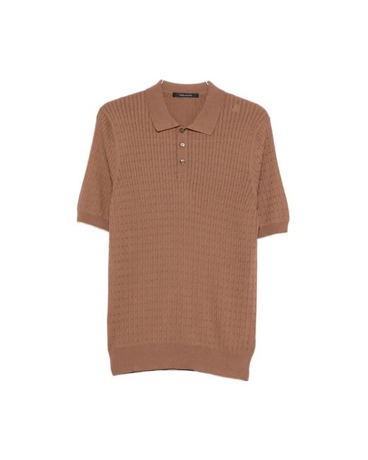 Tagliatore Brown Polo Shirts for men